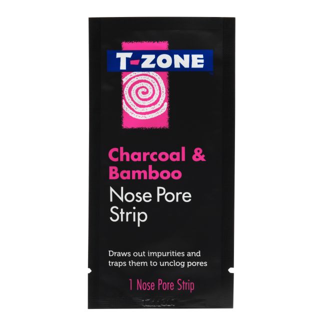 T - ZONE CHARCOAL & BAMBOO nosies porų valymo juostelės (6 vnt.)