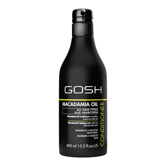 GOSH MACADAMIA OIL plaukų kondicionierius, 450 ml