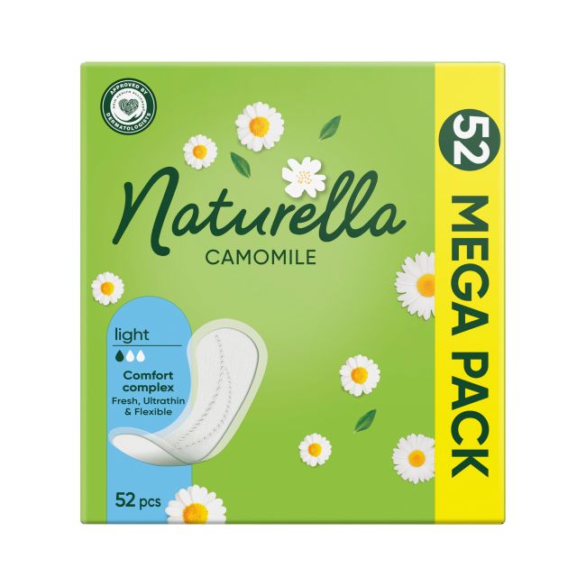 NATURELLA CAMOMILE ECONOMY higieniniai įklotai (52 vnt.)