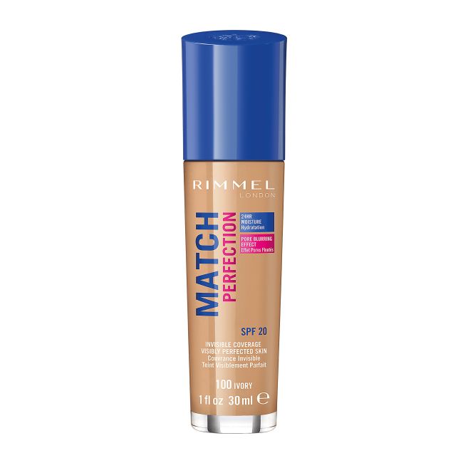 RIMMEL MATCH PERFECTION makiažo pagrindas, 30 ml