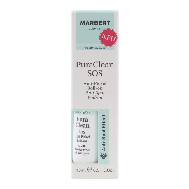 MARBERT PURA CLEAN SOS rutulinė priemonė probleminei veido odai prižiūrėti, 15 ml