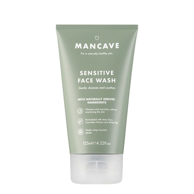 MAN CAVE SENSITIVE veido prausiklis, 125 ml