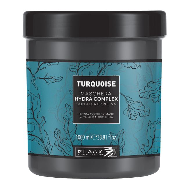 BLACK TURQUOISE HYDRA COMPLEX plaukų kaukė, 1000 ml