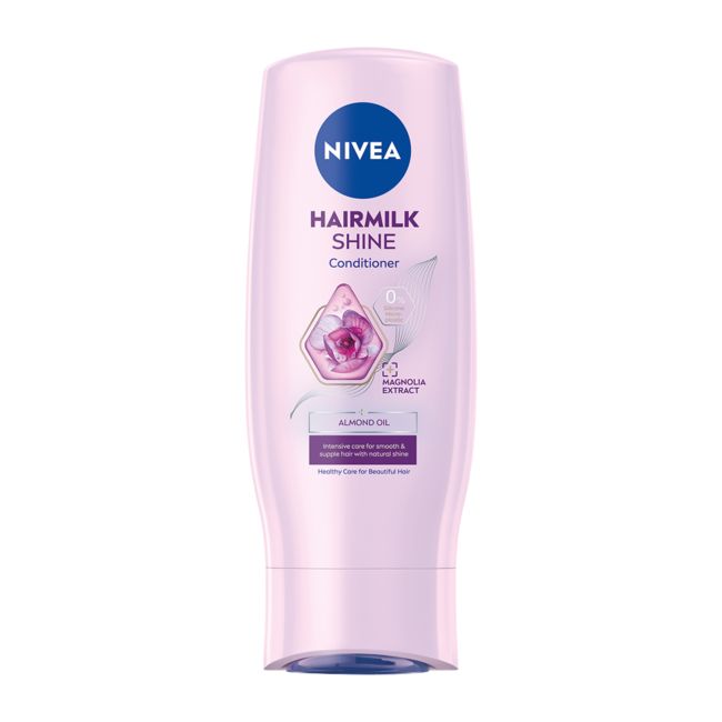 NIVEA HAIRMILK NATURAL SHINE plaukų kondicionierius, 250 ml