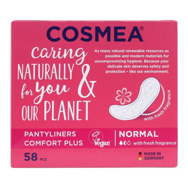 COSMEA PANTYLINERS COMFORT PLUS higieniniai įklotai (58 vnt.)