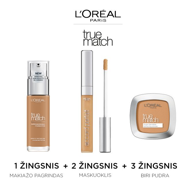 L'OREAL TRUE MATCH maskuojamoji priemonė, 6,8 ml