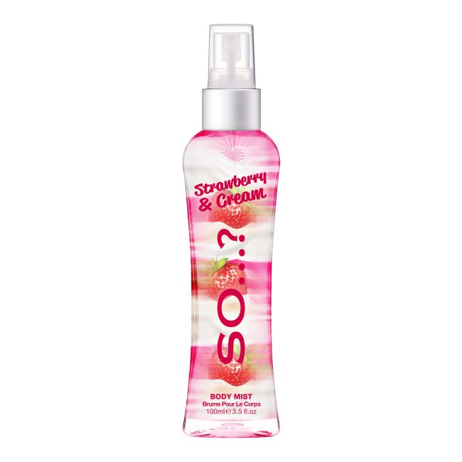 SO..? STRAWBERRY & CREAM kūno migla, 100 ml