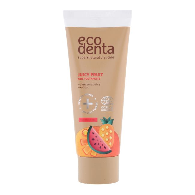ECODENTA JUICY FRUIT vaikų dantų pasta, 75 ml