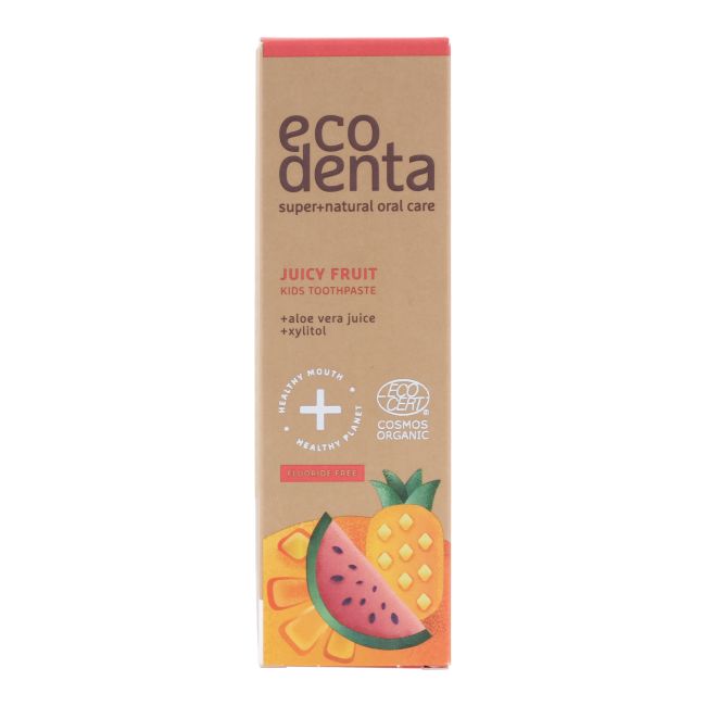 ECODENTA JUICY FRUIT vaikų dantų pasta, 75 ml