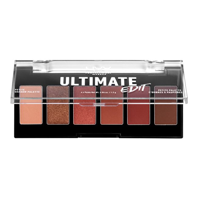 NYX PROFESSIONAL MAKEUP ULTIMATE EDIT akių vokų šešėlių paletė (6 x 1,2 g)
