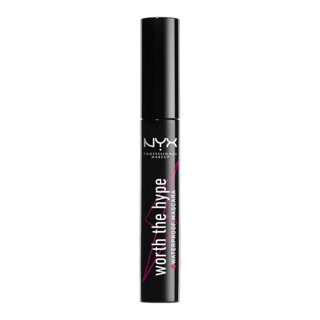 NYX PROFESSIONAL MAKEUP WORTH THE HYPE atsparus vandeniui blakstienų tušas, 7 ml