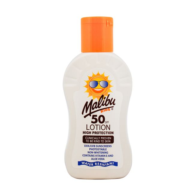 MALIBU KIDS SPF50 apsauginis losjonas nuo saulės, 100 ml