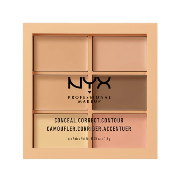 NYX PROFESSIONAL MAKEUP maskuojamųjų priemonių paletė, 6 x 1,5 g
