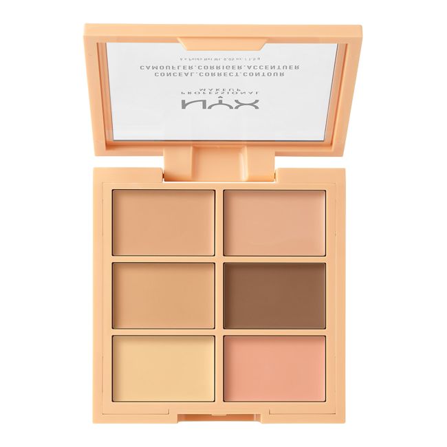 NYX PROFESSIONAL MAKEUP maskuojamųjų priemonių paletė, 6 x 1,5 g