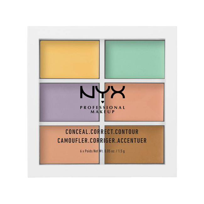 NYX PROFESSIONAL MAKEUP maskuojamųjų priemonių paletė, 6 x 1,5 g
