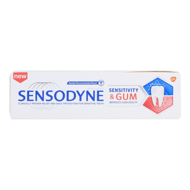 SENSODYNE SENSITIVITY & GUM dantų pasta, 75 ml