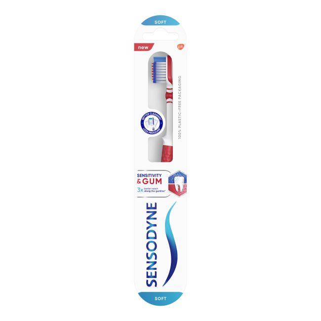 SENSODYNE SENSITIVITY & GUM dantų šepetėlis