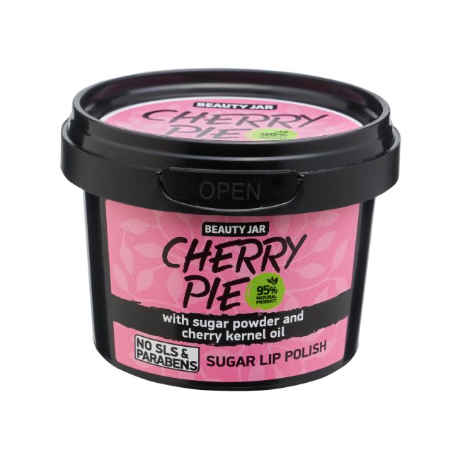 BEAUTY JAR CHERRY PIE lūpų šveitiklis, 120 g