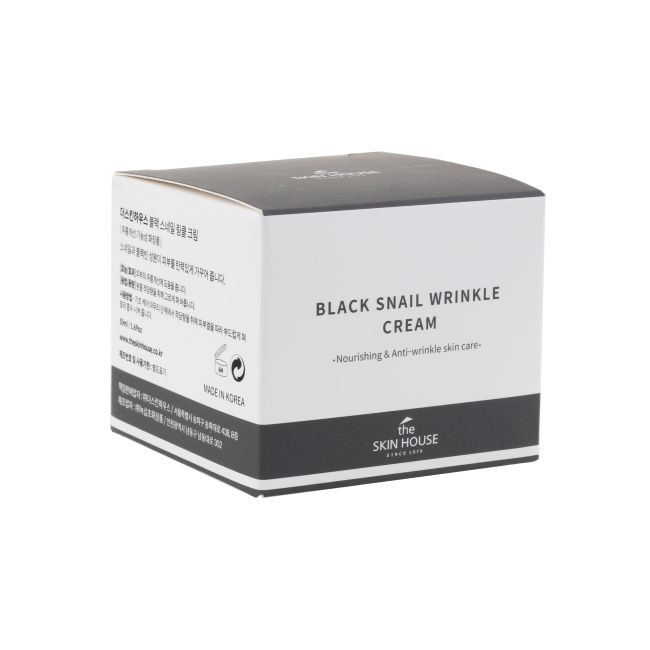 THE SKIN HOUSE BLACK SNAIL WRINKLE veido kremas, 50 ml