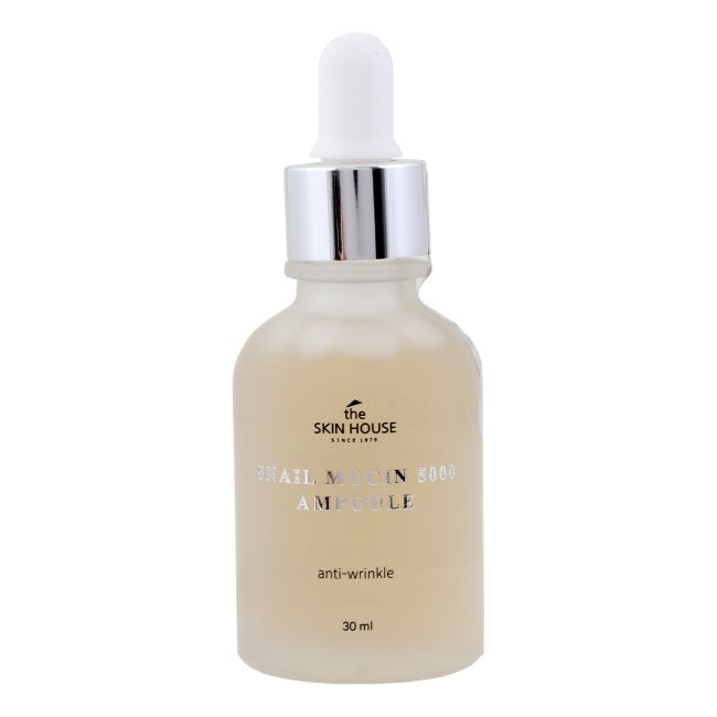 THE SKIN HOUSE SNAIL MUCIN 5000 AMPOULE veido serumas, 30 ml