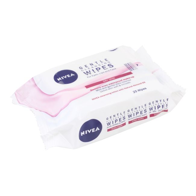 NIVEA GENTLE švelnios valomosios servetėlės (25 vnt.)