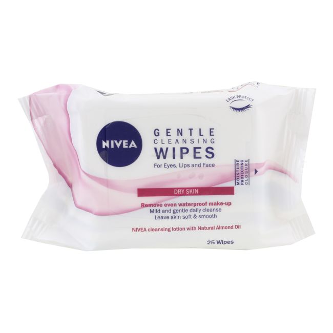 NIVEA GENTLE švelnios valomosios servetėlės (25 vnt.)