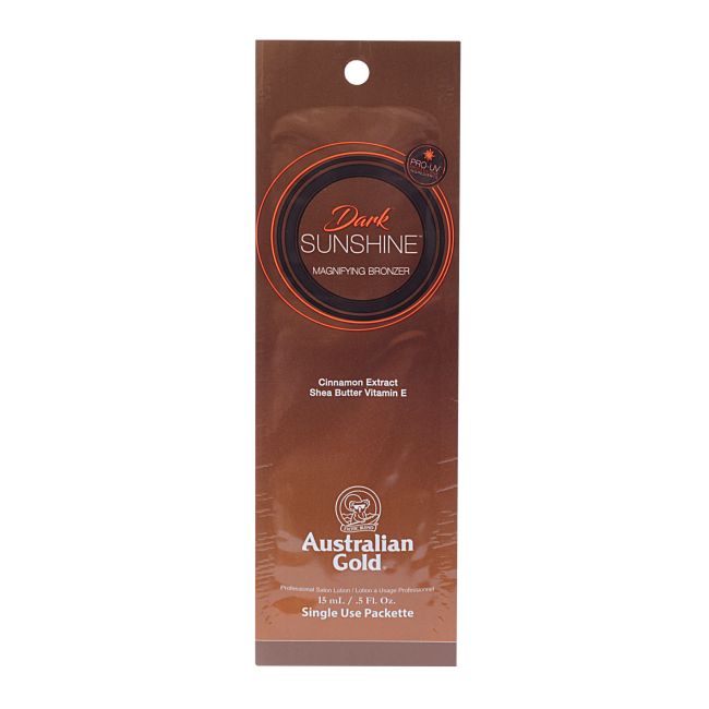 AUSTRALIAN GOLD DARK SUNSHINE soliariumo įdegio kremas, 15 ml