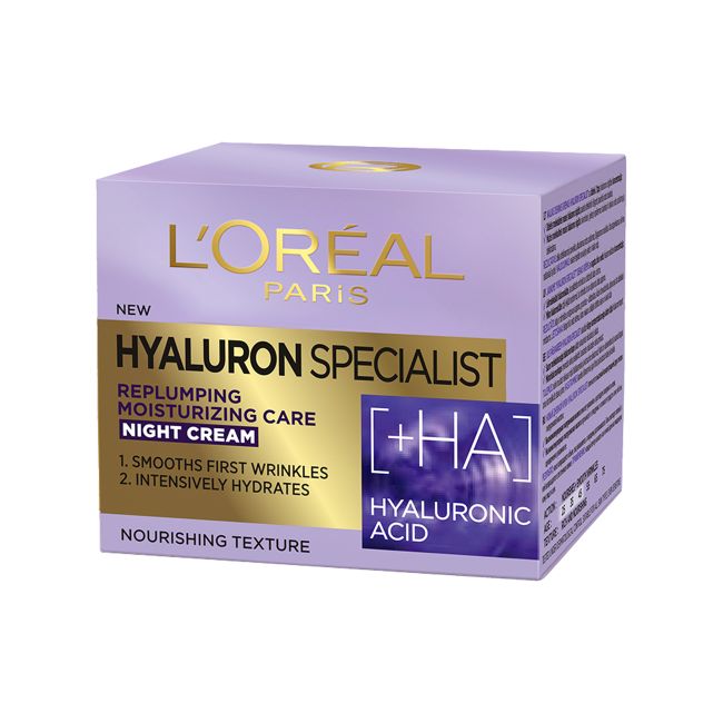 L'OREAL HYALURON SPECIALIST naktinis kremas, 50 ml