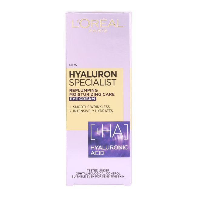 L'OREAL HYALURON SPECIALIST paakių kremas, 15 ml