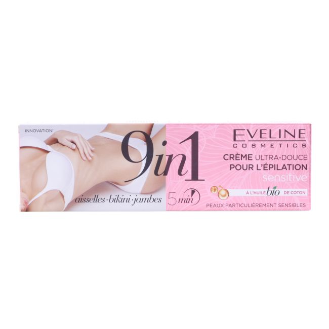 EVELINE 9IN1 ULTRA-DELICATE depiliacinis kremas, 125 ml