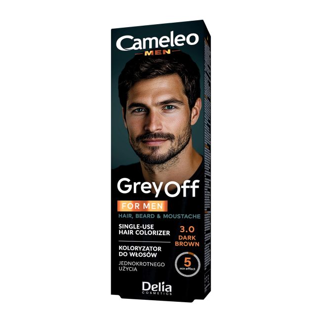 CAMELEO MEN dažai plaukams, barzdai, ūsams ir žandenoms dažyti (2 x 15 ml)