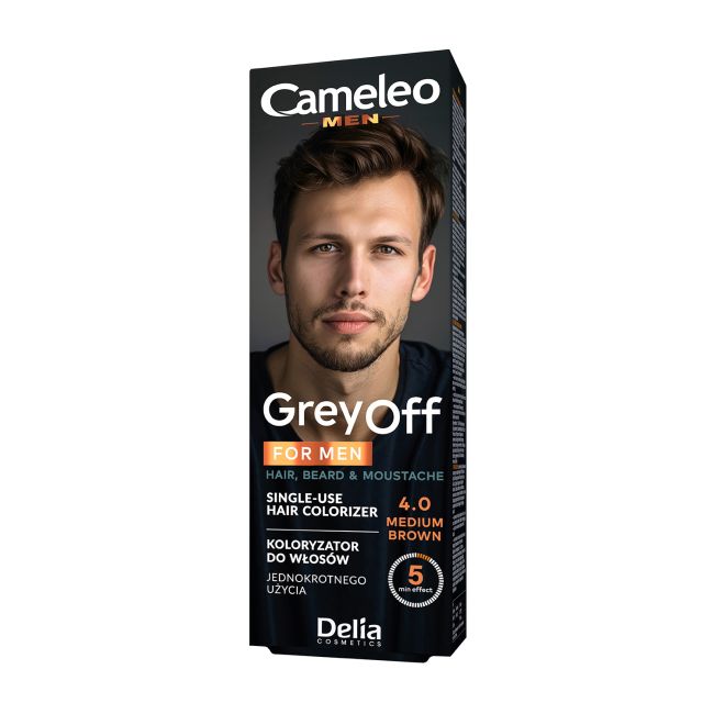 CAMELEO MEN dažai plaukams, barzdai, ūsams ir žandenoms dažyti (2 x 15 ml)