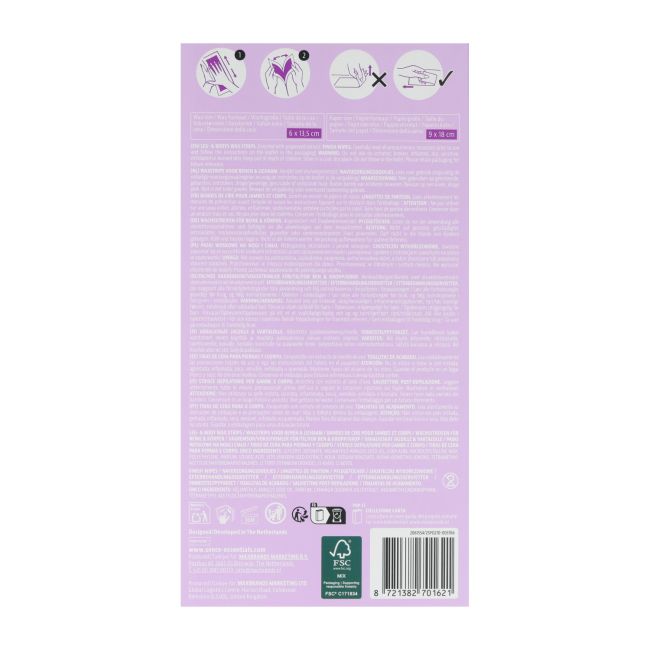 SENCE BEAUTY SENSITIVE SKIN kūno depiliacinės juostelės (20 vnt.)