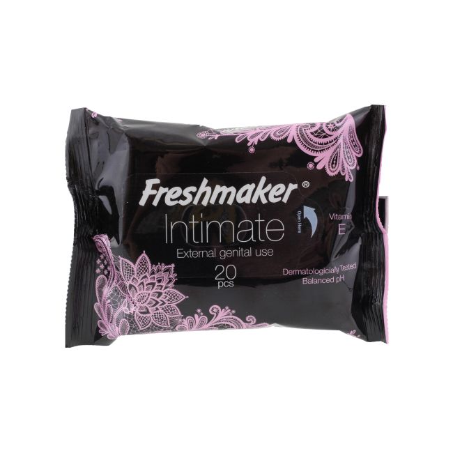 FRESHMAKER INTIMATE intymios higienos drėgnos servetėlės (20 vnt.)