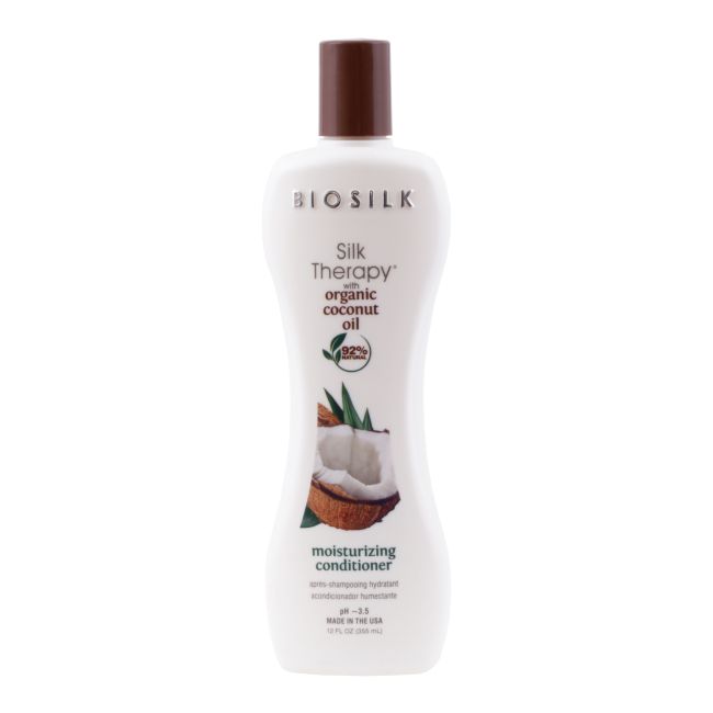 BIOSILK SILK THERAPY MOISTURIZING plaukų kondicionierius, 355 ml