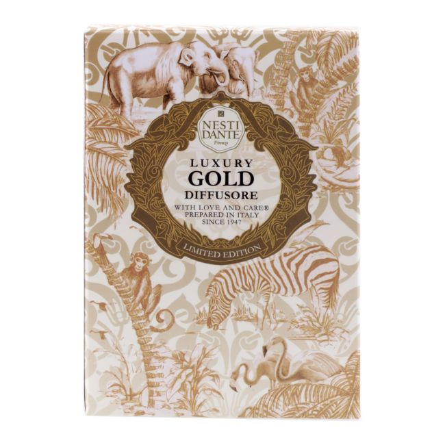NESTI DANTE LUXURY GOLD namų kvapas, 500 ml ir lazdelės