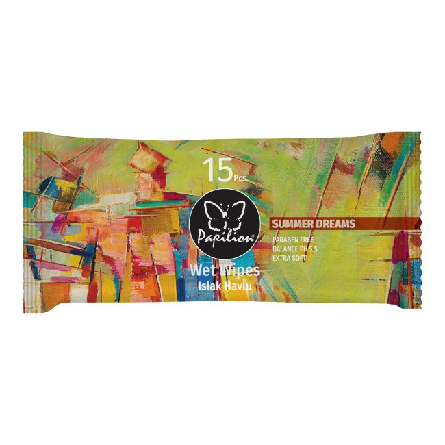 PAPILION ART THERAPY drėgnos servetėlės (15 vnt.)