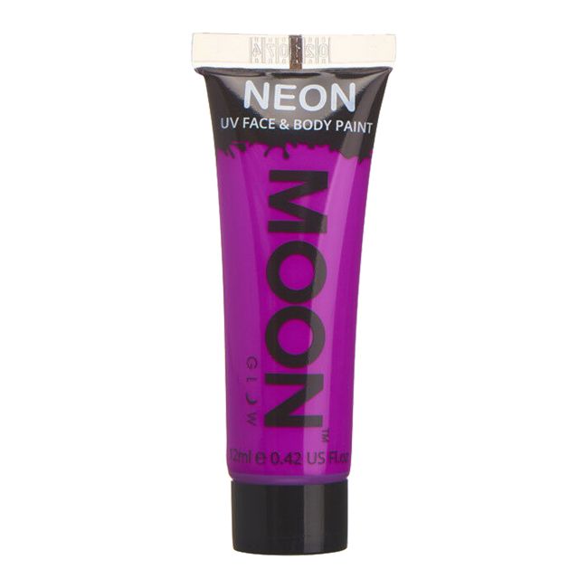 MOON GLOW NEON UV veido ir kūno dažai, 12 ml