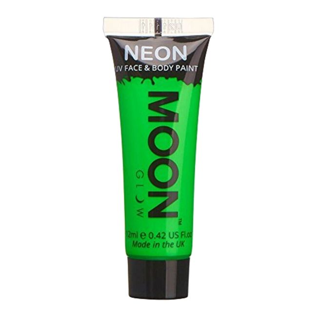 MOON GLOW NEON UV veido ir kūno dažai, 12 ml