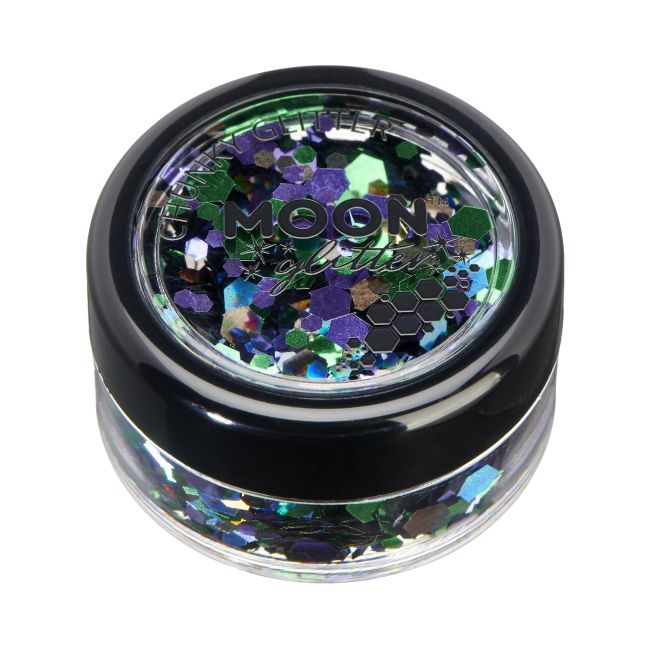 MOON CHUNKY GLITTER veido, plaukų ir kūno blizgučiai, 3 g