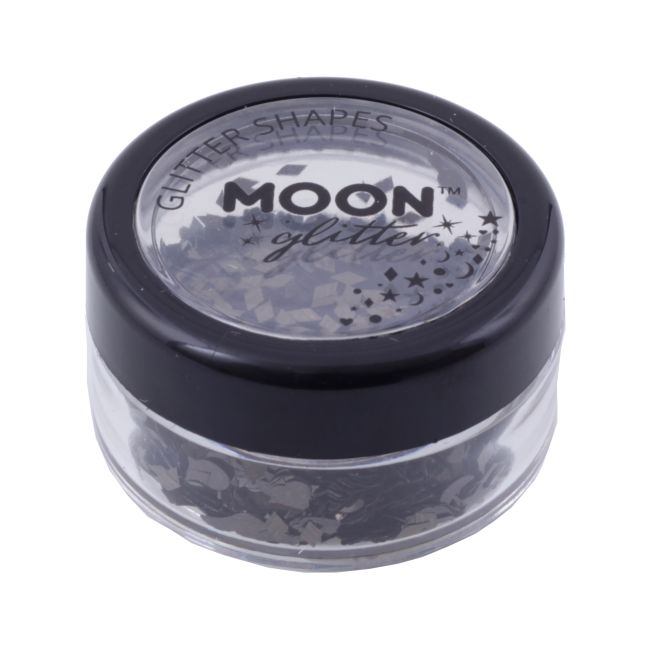 MOON GLITTER SHAPES veido, plaukų ir kūno blizgučiai, 3 g