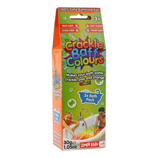 CRACKLE BAFF COLOURS vonios milteliai, vandenyje sukeliantys spragsėjimą (30 g)
