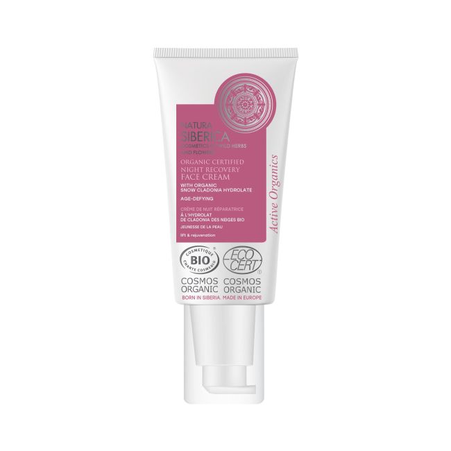 NATURA SIBERICA ORGANIC CERTIFIED NIGHT RECOVERY naktinis veido kremas, 50 ml