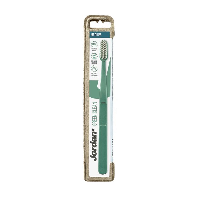 JORDAN GREEN CLEAN MEDIUM dantų šepetėlis