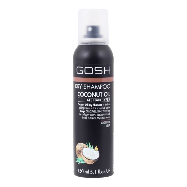 GOSH COCONUT OIL sausasis plaukų šampūnas, 150 ml