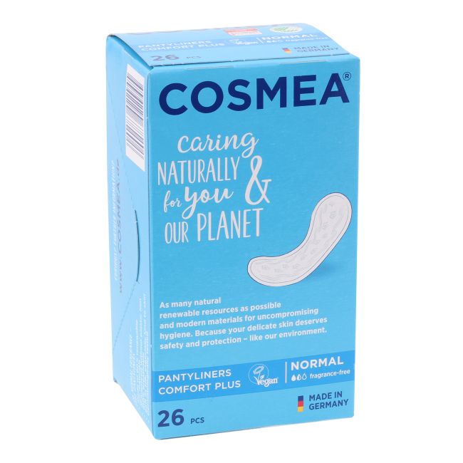 COSMEA PANTYLINERS COMFORT PLUS NORMAL higieniniai įklotai (26 vnt.)