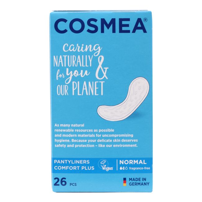 COSMEA PANTYLINERS COMFORT PLUS NORMAL higieniniai įklotai (26 vnt.)