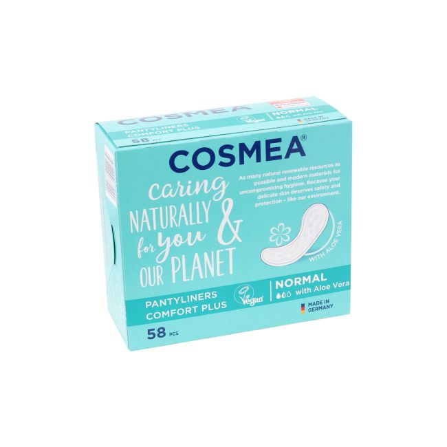 COSMEA PANTYLINERS COMFORT PLUS NORMAL higieniniai įklotai (58 vnt.)
