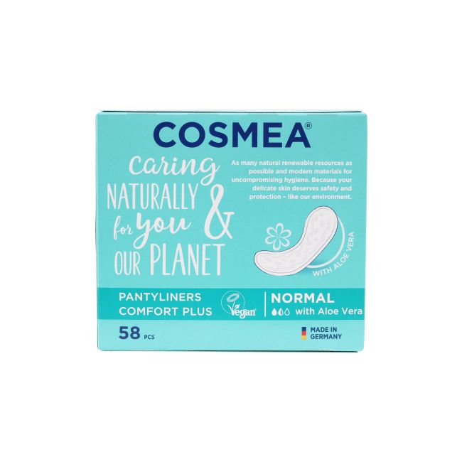 COSMEA PANTYLINERS COMFORT PLUS NORMAL higieniniai įklotai (58 vnt.)