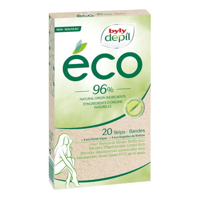 BYLY DEPIL ECO kūno depiliacinės juostelės (20 vnt.)
